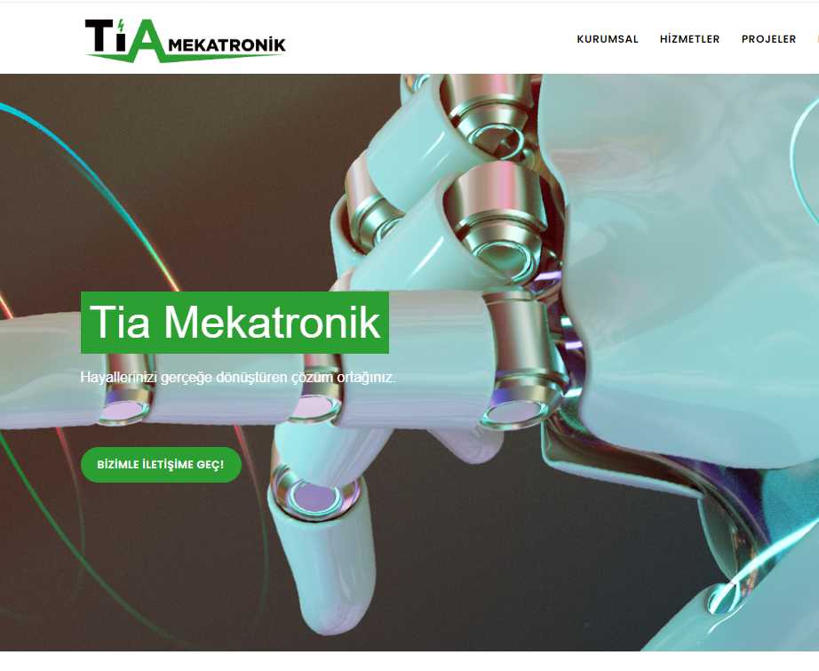 Tia Mekatronik Web Sayfamız Yenilendi